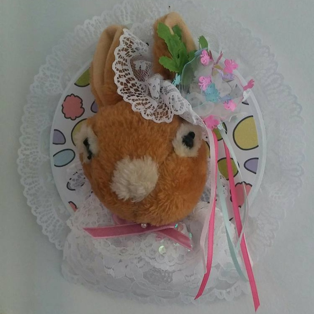 Faux Taxidermy Girls Room Rabbit Wall Art - Picture 2 of 3